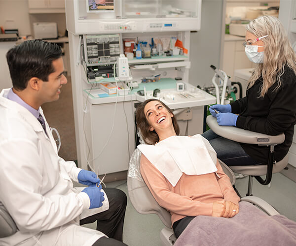 Bremerton dentists work with a patient, Safe Harbor Smiles